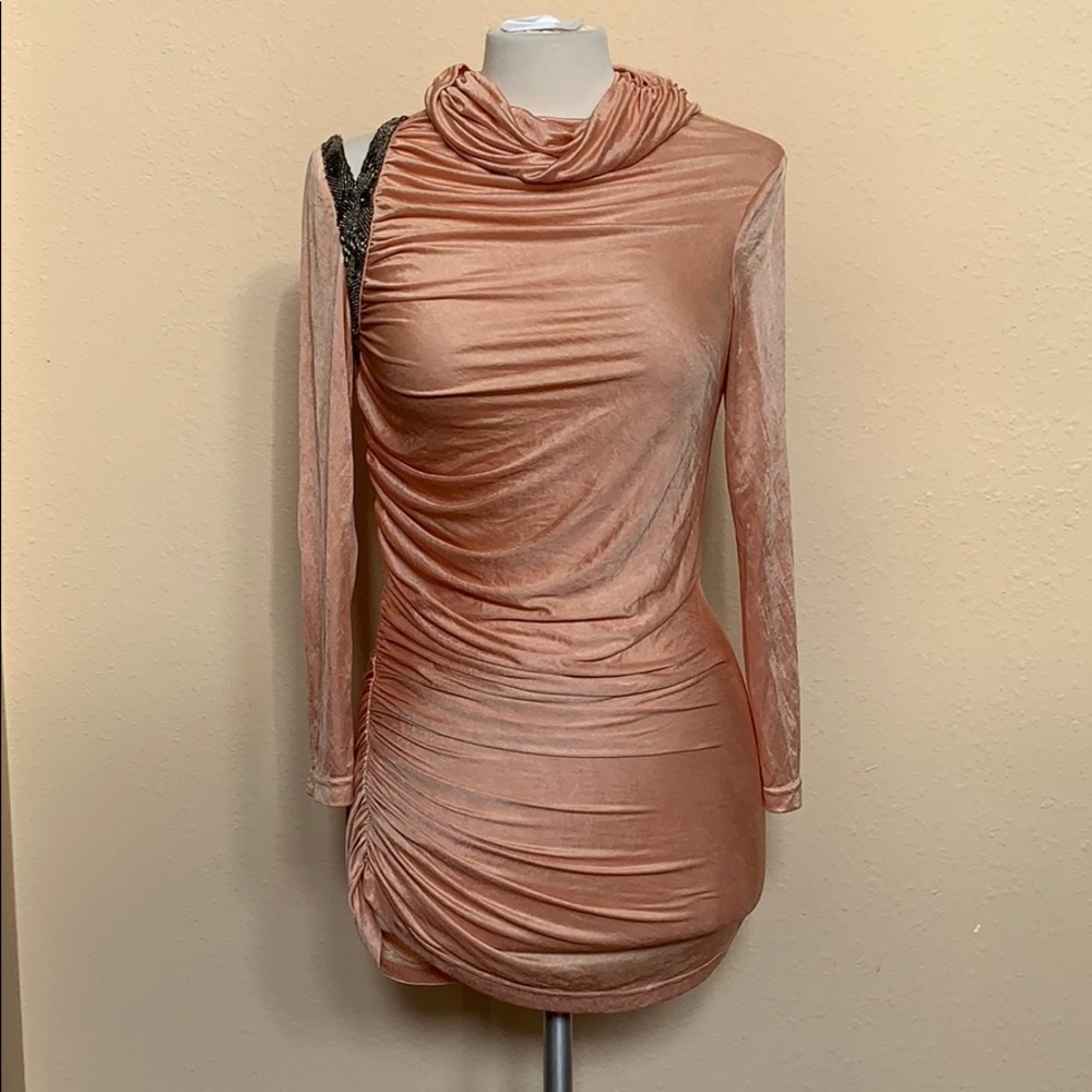 💥SALE💥Halston Ruched body slimming mini dress